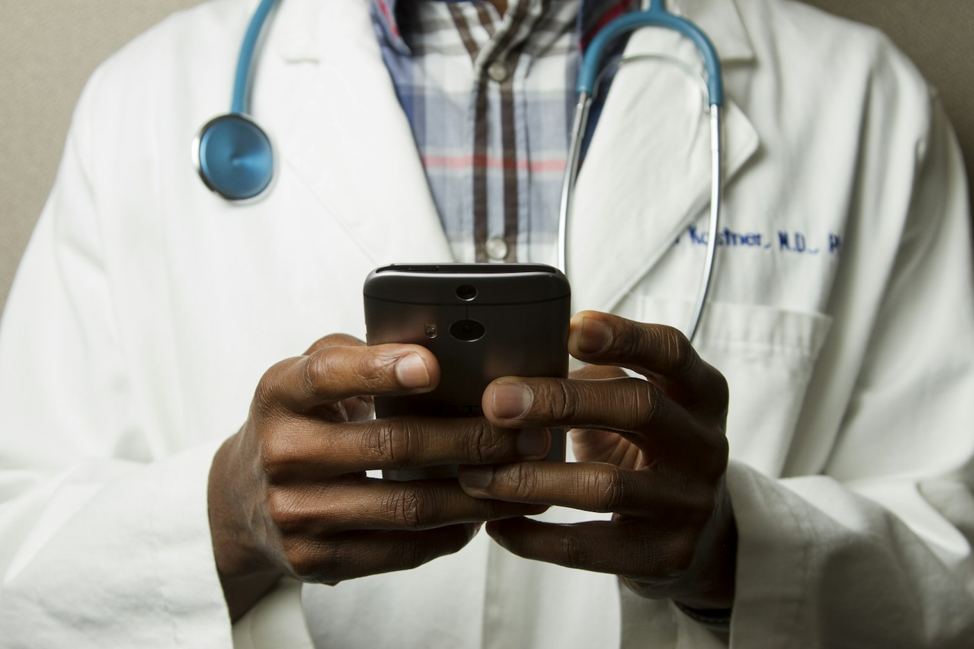 Medical professionals reviewing patient care